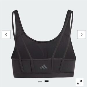 Adidas Charcoal Performance Bra